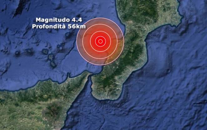 Forte Scossa Di Terremoto Avvertita In Calabria E Sicilia | Nebrodi News